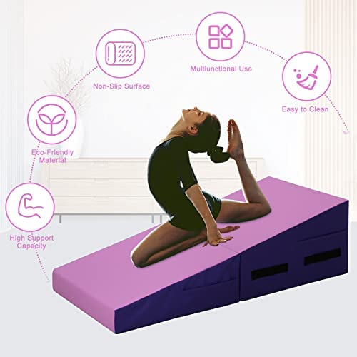 Incline Gymnastics Mat, 48x24 Inch Foldding Gymnastic Tumbling Mat with Handle!

-Brand new in the box 