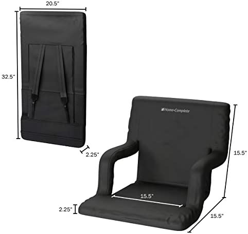Home-Complete Stadium Seat Chair Collection - Bleacher Cushion with Padded Back Support!

-Brand new out of the box