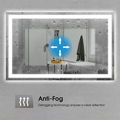 KINGDALAI LED Mirror for Bathroom 60 x 24, Lighted Vanity Mirror with Lights for Wall with Anti Fog, Stepless Dimmable, Memory Function (Backlit + Front Lights)!

-Brand new in the box 