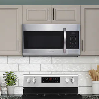 Samsung  1.7-cu ft 1000-Watt Over-the-Range Microwave (Stainless Steel)!

-Brand new in the box
