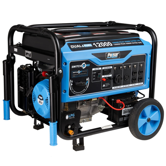 Pulsar 12000 Watt Dual Fuel Push Button Start Power Generator! - NEW!!

-Brand new in the box (CLEARANCE ITEM!! - AUTOMATICALLY 20% OFF AT CHECKOUT!!!)

- PRICE AFTER 20% OFF = $519.00