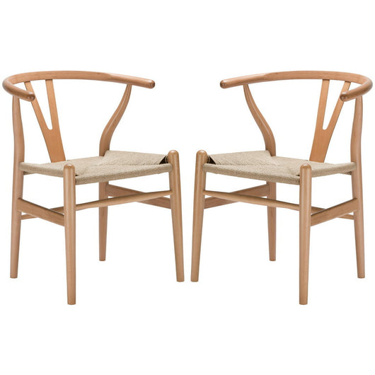 Poly & Bark Weave Chair in Natural (Set of 2)!

-Brand new out of the box 