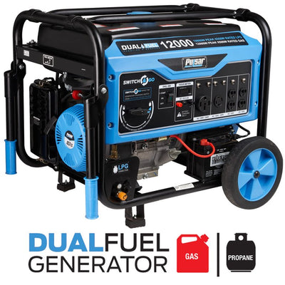 Pulsar 12000 Watt Dual Fuel Push Button Start Power Generator! - NEW!!

-Brand new in the box (CLEARANCE ITEM!! - AUTOMATICALLY 20% OFF AT CHECKOUT!!!)

- PRICE AFTER 20% OFF = $519.00