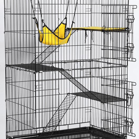 Yaheetech, 4-Tier & 1-Hammock Playpen, Premium Cat Cage, Black, 47-in!

-Brand new in the box 