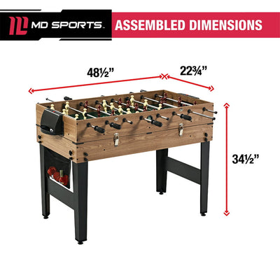MD Sports 48" 3 In 1 Combo Game Table, Pool, Hockey, Foosball, Accessories Included!

-Brand new in the box 