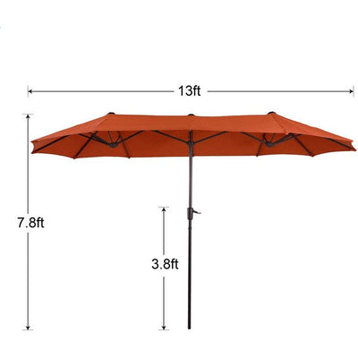 MF Studio 13' Red Rectangle Market Patio Umbrella!

-Brand new in the box 