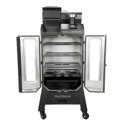 Pit Boss Platinum Brunswick Wifi Enabled Wood Pellet Vertical Smoker!

-Brand new in the box 