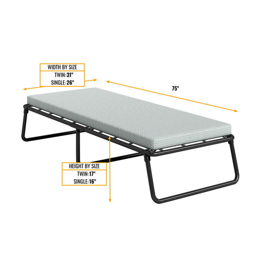 Simmons Beautysleep Folding Guest Bed with Memory Foam Mattress, Twin Size!

-Brand new in the box 