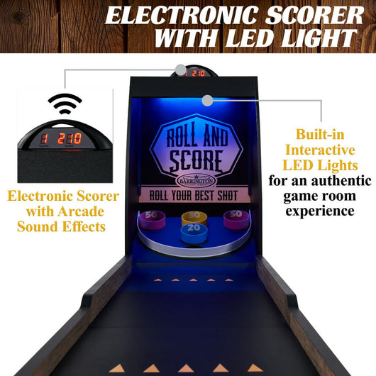 Barrington 84" Roll And Score Skee-Ball Table Set- NEW IN BOX!!!!
