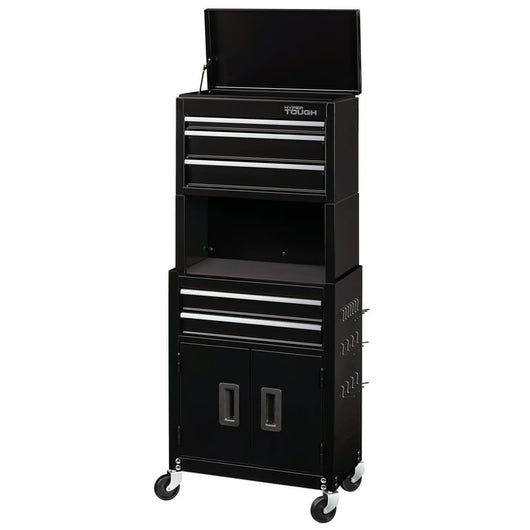 Hyper Tough 20-In 5-Drawer Rolling Tool Chest & Cabinet Combo with Riser!

-Brand new in the box (Assembly is required)