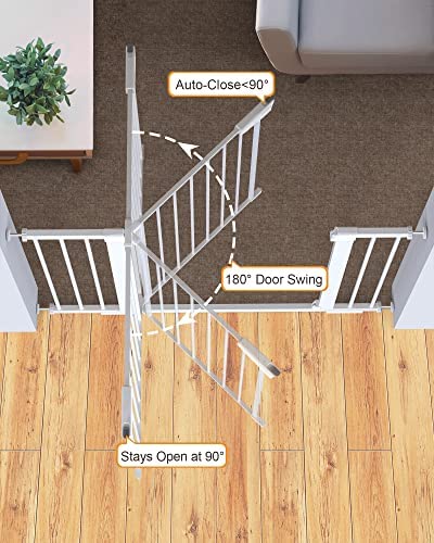 Mom's Choice Awards Winner-Cumbor 29.5-46" Auto Close Safety Baby Gate, Extra Tall and Wide Child Gate!

-Brand new in the box 