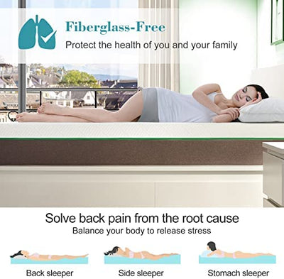 Queen Size Mattress, 10 Inch Iyee Nature Cooling-Gel Memory Foam Mattress Bed in a Box, 80”*60”*10”, CertiPUR-US Certified, Medium Firm, Grey!

-Brand new in the box