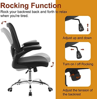 PU Cushion Ergonomic - Mesh Mid Back Height Computer Chair!

-Brand new and assembled