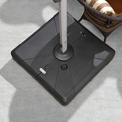 PURPLE LEAF Offset Patio Umbrella Base Sand/Water Filled Square, 36.6'' X 36.6''!

-Brand new in the box (Fits Purple Leaf Offset Umbrella Only)