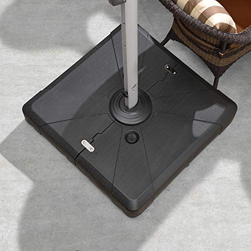 PURPLE LEAF Offset Patio Umbrella Base Sand/Water Filled Square, 36.6'' X 36.6''!

-Brand new in the box (Fits Purple Leaf Offset Umbrella Only)