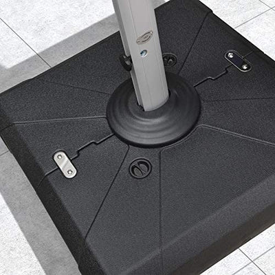 PURPLE LEAF Offset Patio Umbrella Base Sand/Water Filled Square, 36.6'' X 36.6''!

-Brand new in the box (Fits Purple Leaf Offset Umbrella Only)