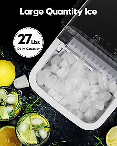 Silonn Countertop Ice Maker Machine with Handle, Portable Ice Makers Countertop, Makes up to 27 lbs.!

-Brand new in the box 