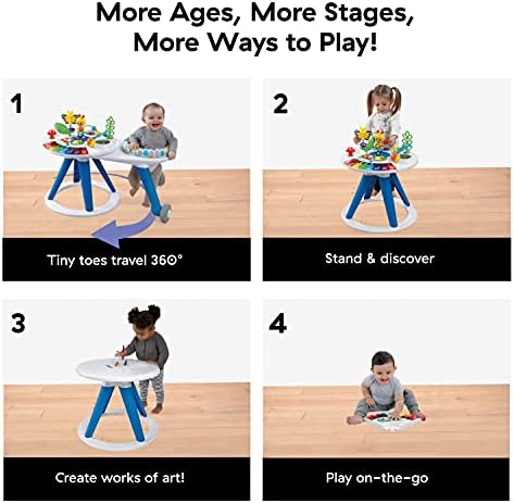 Baby Einstein Around We Grow 4-in-1 Walk Around Discovery Activity Center Table, Ages 6 Months+!

-Brand new in the box