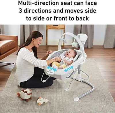 Graco Soothe 'n Sway LX Baby Swing with Portable Bouncer, Derby!

-Brand new in the box 