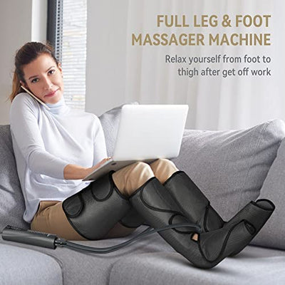 FIT KING Foot and Leg Massager for Circulation and Relaxation with Hand-held Controller 3 Modes 3 Intensities FT-012A!
