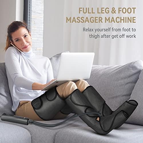 FIT KING Foot and Leg Massager for Circulation and Relaxation with Hand-held Controller 3 Modes 3 Intensities FT-012A!
