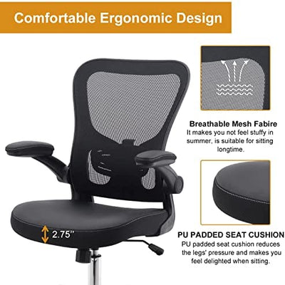 PU Cushion Ergonomic - Mesh Mid Back Height Computer Chair!

-Brand new and assembled