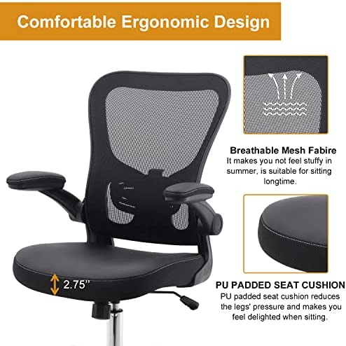 PU Cushion Ergonomic - Mesh Mid Back Height Computer Chair!

-Brand new and assembled