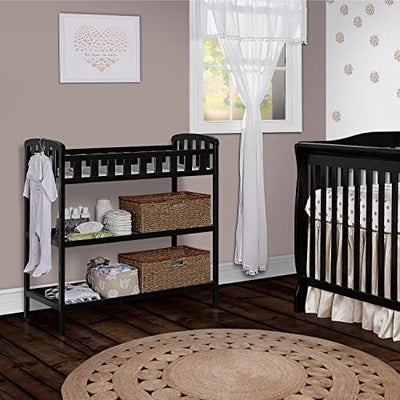 Dream On Me Emily Changing Table In Black, Comes With 1" Changing Pad, Features Two Shelves, Portable Changing Station!

-Brand new in the box 