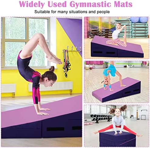 Incline Gymnastics Mat, 48x24 Inch Foldding Gymnastic Tumbling Mat with Handle!

-Brand new in the box 