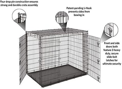 MidWest Homes for Pets XXL Giant Dog Crate | 54-Inch Long Ginormous Dog Crate!

-New in the box 