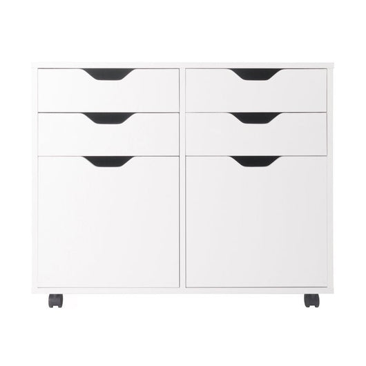Winsome Wood Halifax 2-Section Mobile Storage Cabinet, White!

-Brand new in the box
