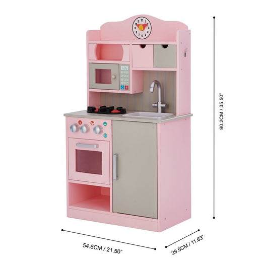 Teamson Kids Little Chef Florence, Kids Pretend Kitchen, Pink/Gray!

-Brand new in the box 