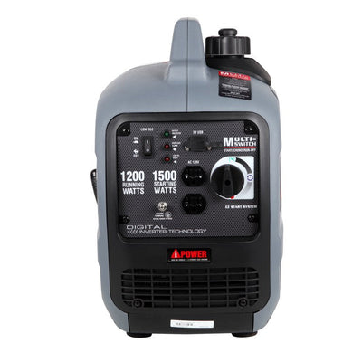 A-iPower AP1500i 1500W Enclosed Digital Inverter Generator in Gray!

-Brand new in the box 