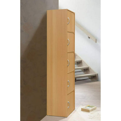 Hodedah Imports 1.33 ft. 5 Door Cabinet, Beachwood!

-Brand new in the box 