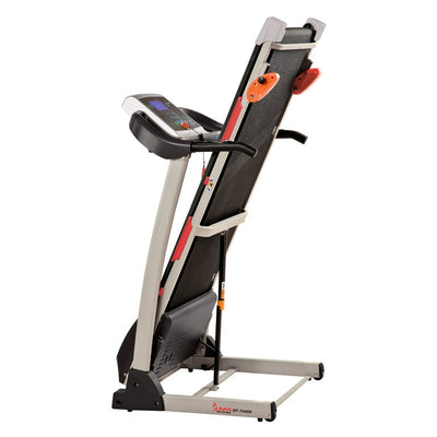 Sunny Health & Fitness Treadmill with Manual Incline, Pulse Sensors, Folding, LCD Monitor for Exercise SF-T4400! 

-New & Assembled but does have some cracked plastics from shipping, photos shown