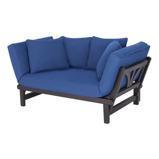 Better Homes & Gardens Delahey Studio Outdoor Day Sofa with Cushions, Navy!

-Brand new in the box - Assembly is required