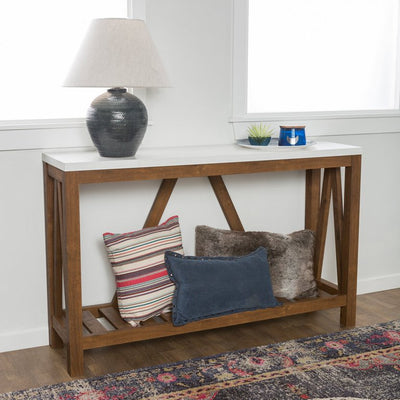 Walker Edison A-Frame Rustic Entry Console Table!

-Brand new in the box 