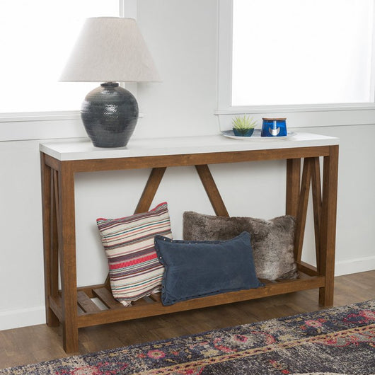 Walker Edison A-Frame Rustic Entry Console Table!

-Brand new in the box 