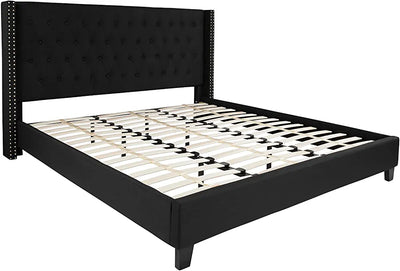Flash Furniture Upholstered Platform Bed, King, Black! (King Size)

-Brand new in the box