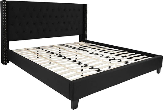 Flash Furniture Upholstered Platform Bed, King, Black! (King Size)

-Brand new in the box