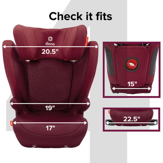 Diono Monterey 4DXT Latch 2-in-1 Booster Car Seat, Plum!

-New in the box 