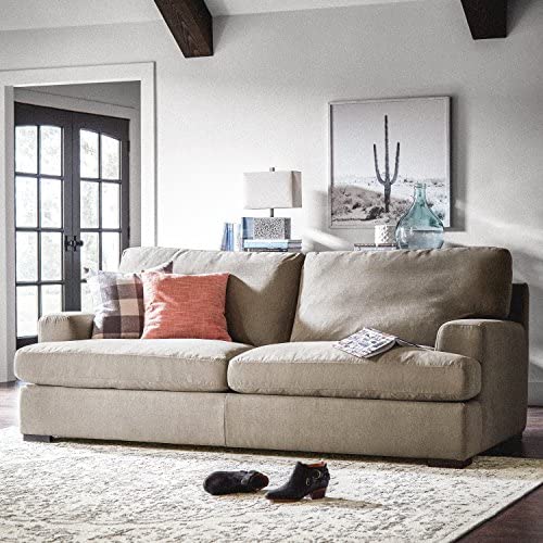 Stone & Beam Lauren Down-Filled Oversized Sofa Couch, 89"W, Slate!

-Brand new, right out of the box 