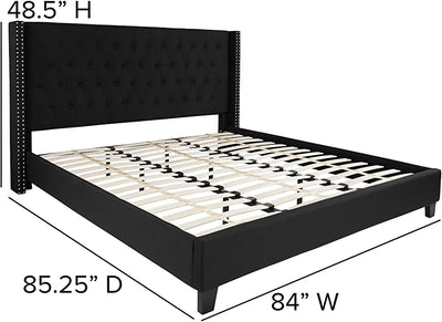 Flash Furniture Upholstered Platform Bed, King, Black! (King Size)

-Brand new in the box