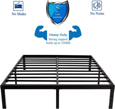 Full Size Bed Frame Platform-14 Inch Strong Steel Slat Mattress Foundation!

-Brand new in the box
