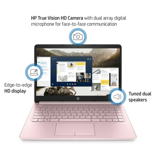 HP Stream 14", Intel Celeron N4020, 4GB RAM, 64GB eMMC, Pink -  used for one week- customer return