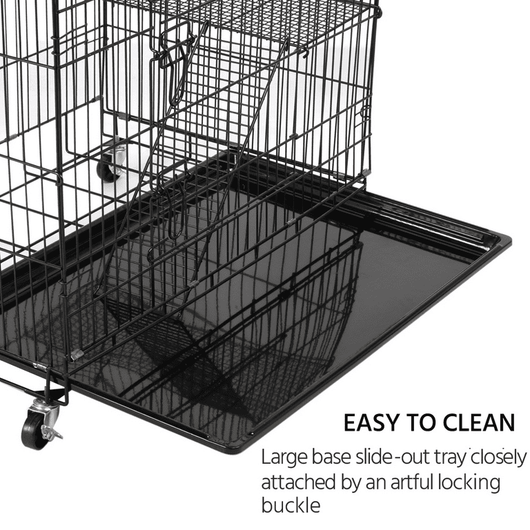 Yaheetech, 4-Tier & 1-Hammock Playpen, Premium Cat Cage, Black, 47-in!

-Brand new in the box 