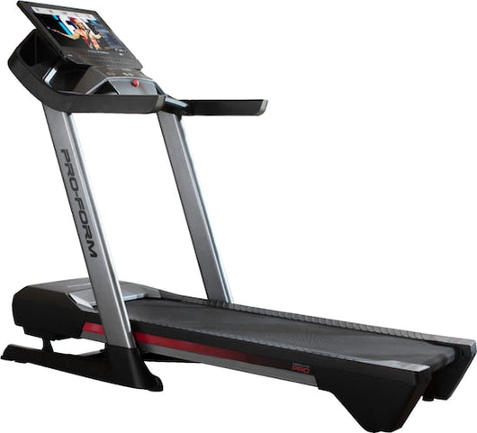 ProForm Pro 9000 Smart Treadmill!

-Brand new and already assembled! -(Has a small chip in plastic and color is rubbed off some under display Numbers, photos shown)