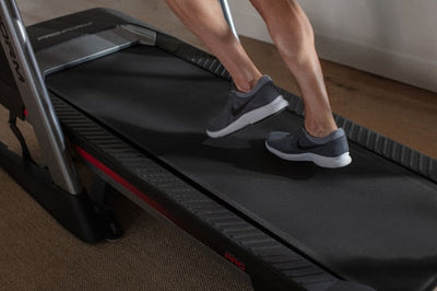 ProForm Pro 9000 Smart Treadmill!

-Brand new and already assembled! -(Has a small chip in plastic and color is rubbed off some under display Numbers, photos shown)