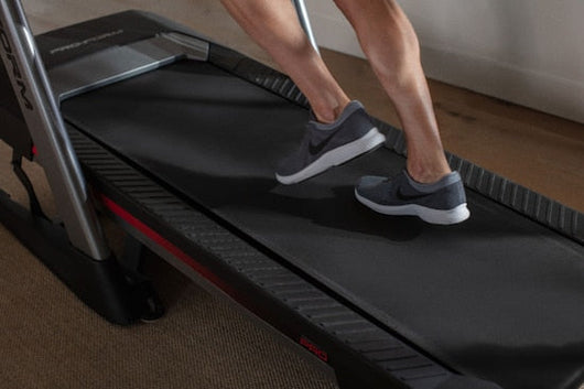 ProForm Pro 9000 Smart Treadmill!

-Brand new and already assembled! -(Has a small chip in plastic and color is rubbed off some under display Numbers, photos shown)