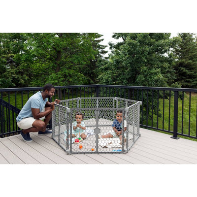 Regalo Plastic 192 inch Super Wide Adjustable Baby Gate and Play Yard, 2-In-1!

-Brand new in the box 